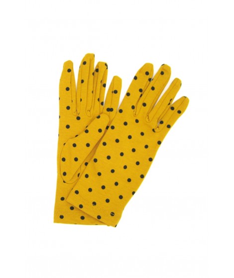 женщина Textil Cotton gloves with Polka Dots Ocra Yellow/Pois