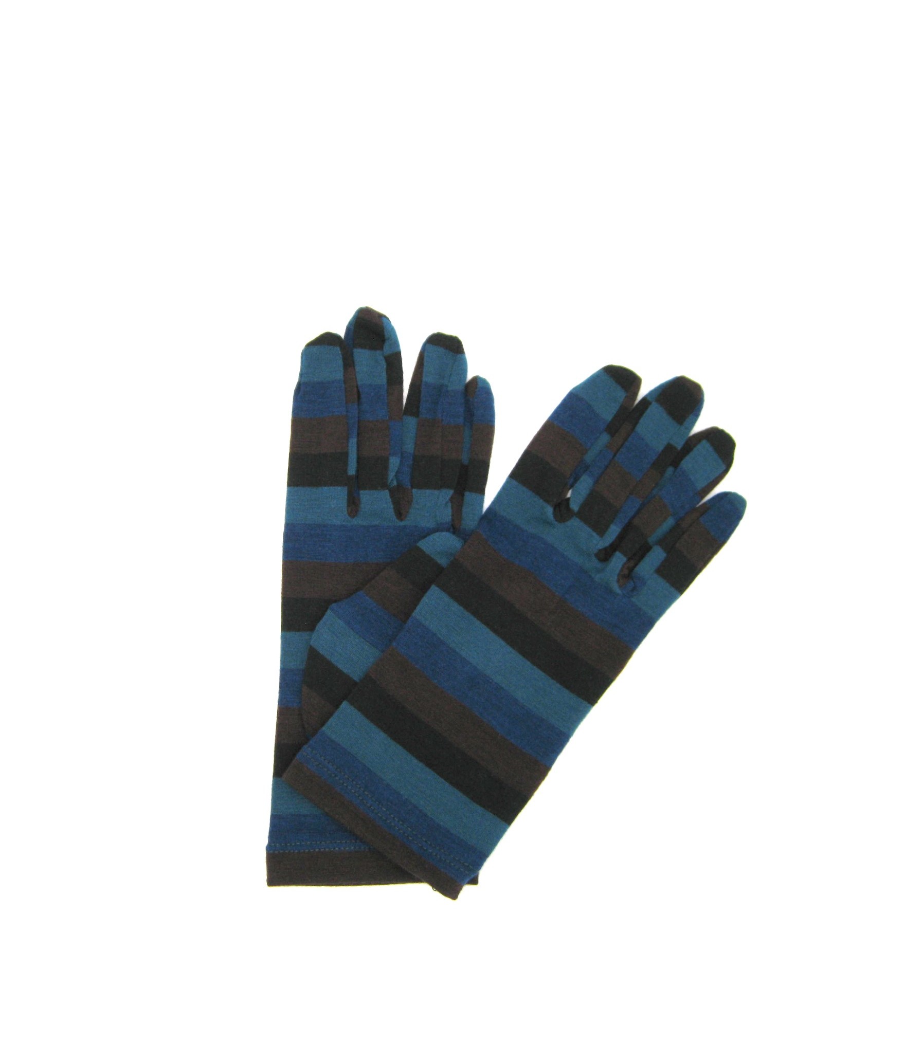 Damen Textil Viskose handschuhe Zeilendruck Mehrfarbig