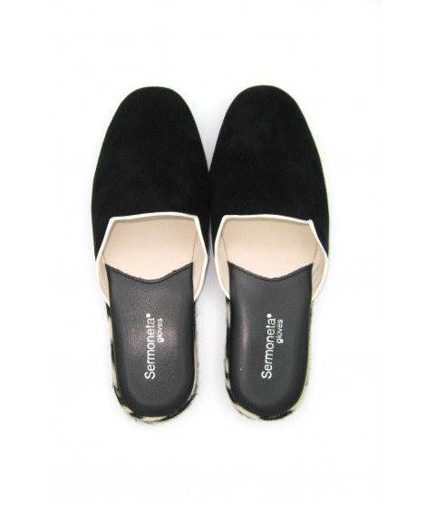 Accessories Woman Slippers Women's Slippers in Suede with Fur