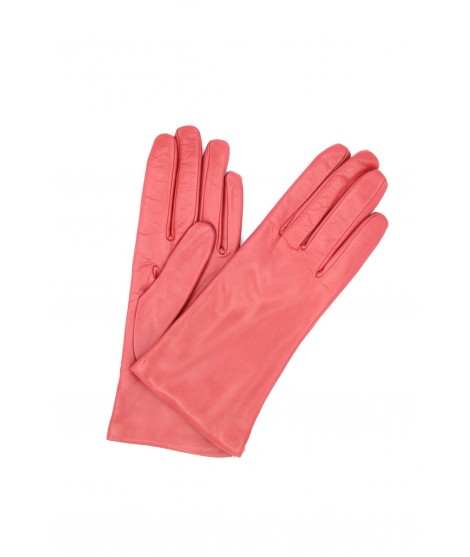 женщина Classic Nappa leather gloves Cashmere lined Coral Pink