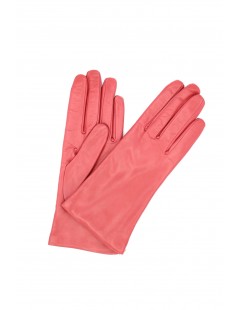 Woman Classic Nappa leather gloves Cashmere lined Coral Pink