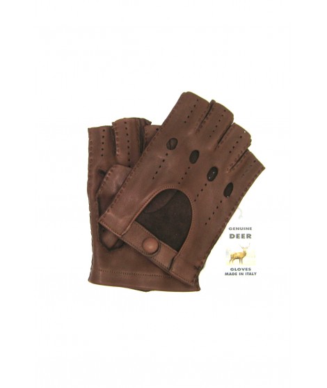 Handschuhe für das Fahren fingerlos in Deerskin Cork Sermoneta