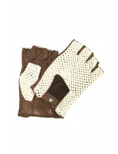 мужчина Driver Driving gloves in Nappa leather fingerless with