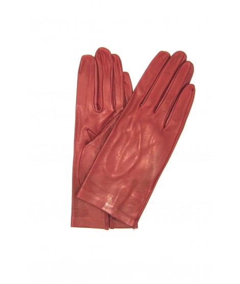 Nappa leather gloves 2bt unlined Dark Red Sermoneta Gloves
