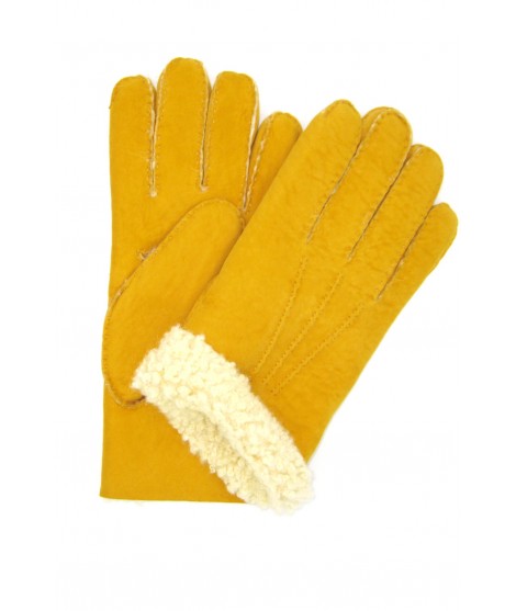 мужчина Artik Sheepskin gloves with hand stitching Ocra Yellow