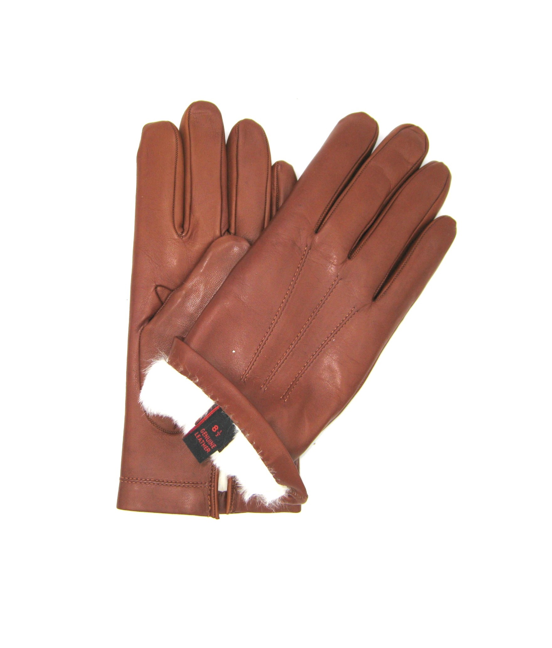 Uomo Artik Nappaleder handschuhe 2bt Kaninchenfell gefüttert