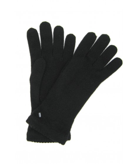 Woman Casual 100% Cashmere gloves 2bt Black Sermoneta Gloves 