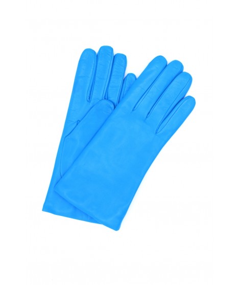 Nappa leather gloves Cashmere lined Blue Sermoneta Gloves