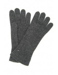 Woman Casual 100% Cashmere gloves 2bt Dark Grey Sermoneta