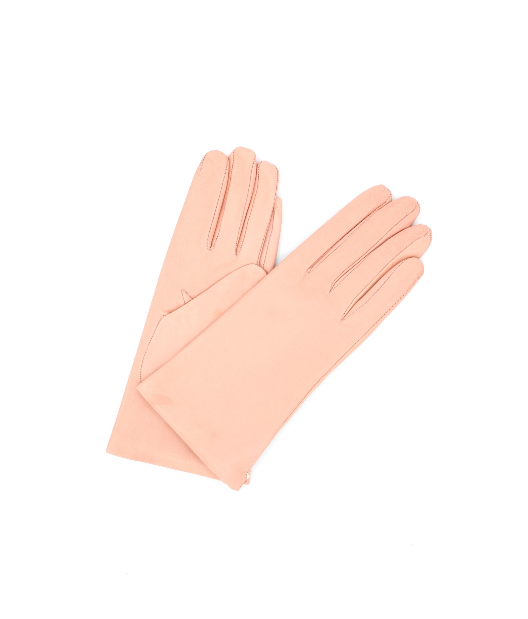 Woman Classic Nappa leather gloves Cashmere lined Baby Pink
