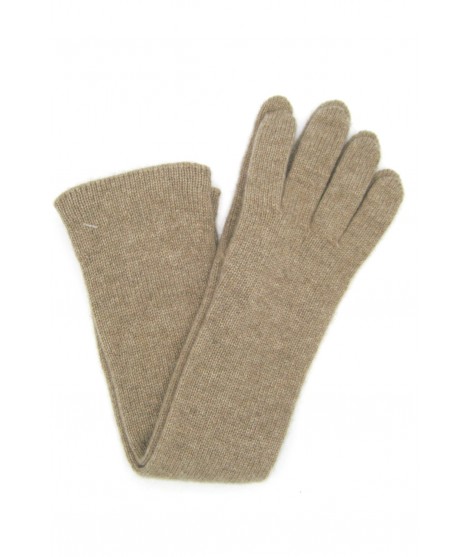 мужчина Casual 100%cashmere gloves 10bt Toupe Sermoneta Gloves 