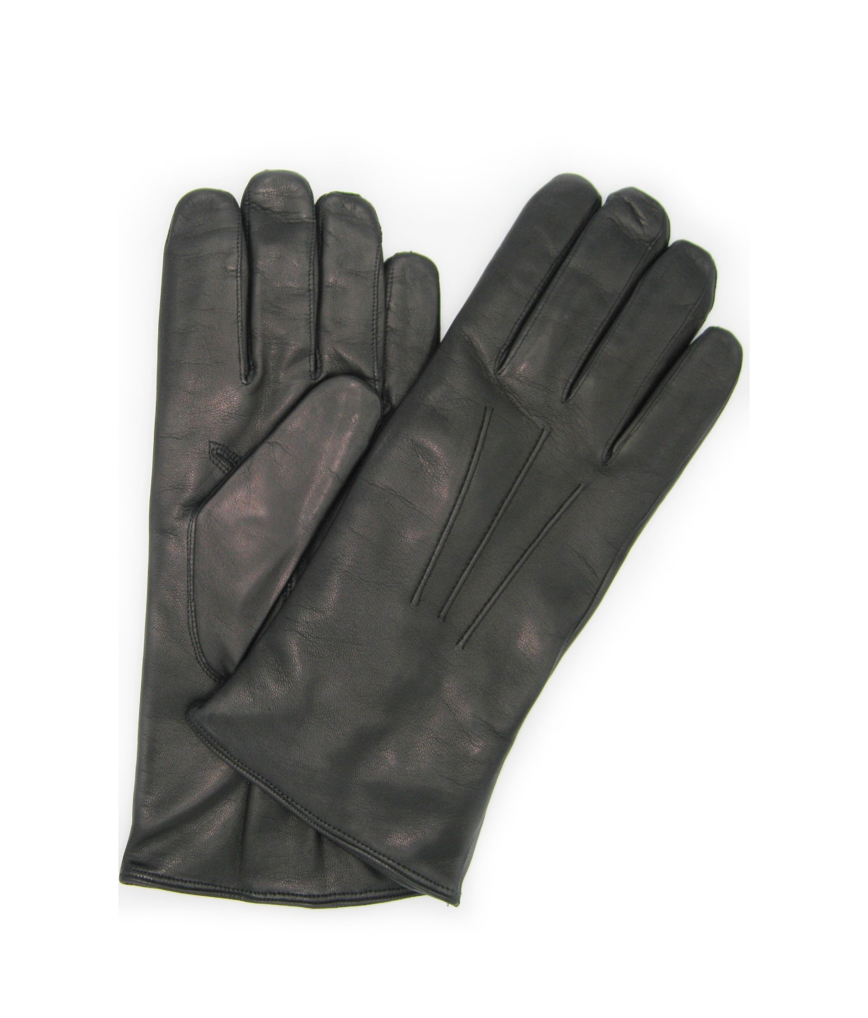 Nappa leather gloves cashmere lined 3bt  Black
