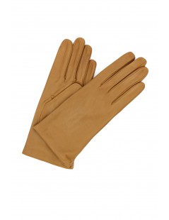 Woman Classic Nappa leather gloves Cashmere lined Camel