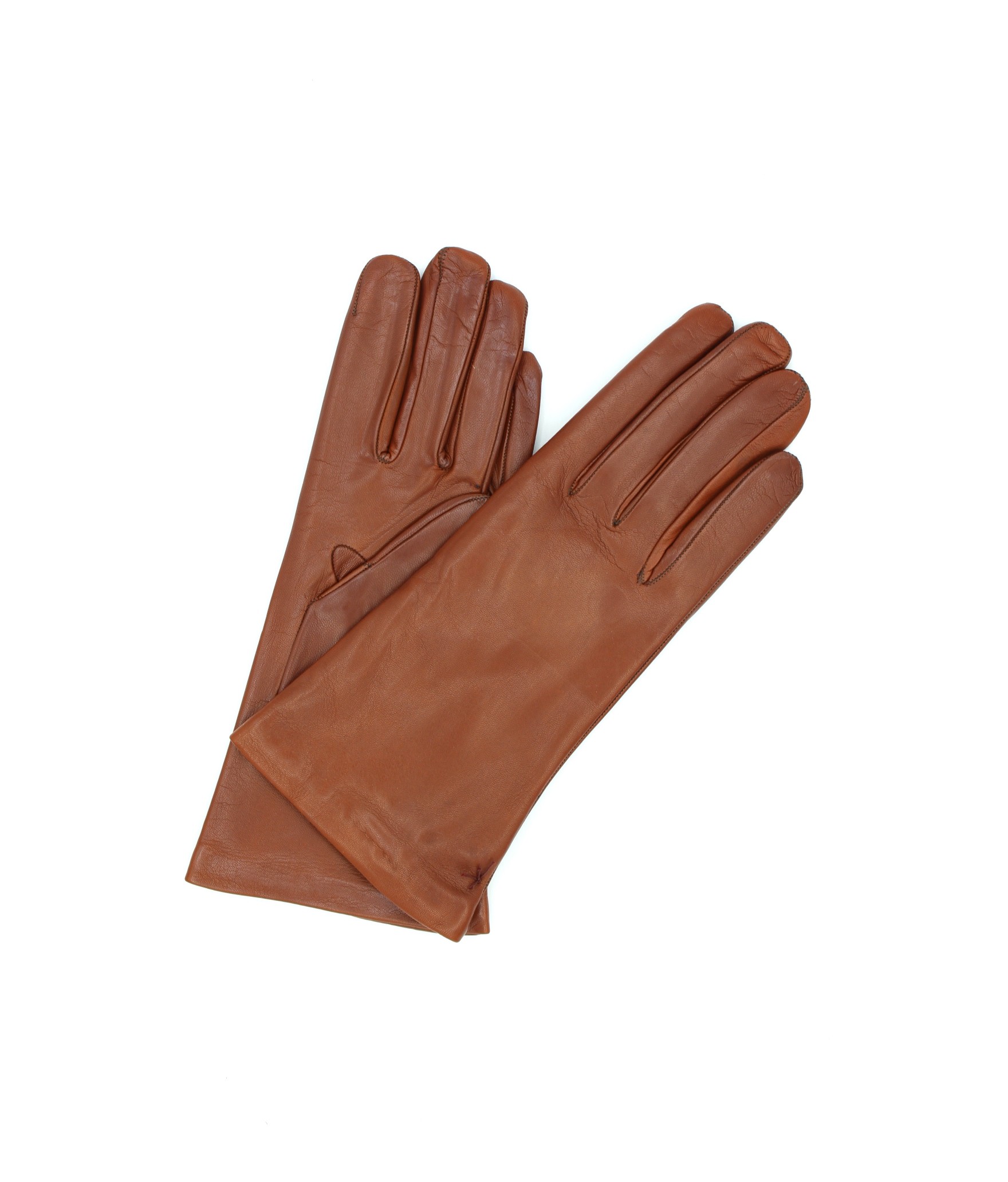 женщина Classic Nappa leather gloves Cashmere lined Cognac