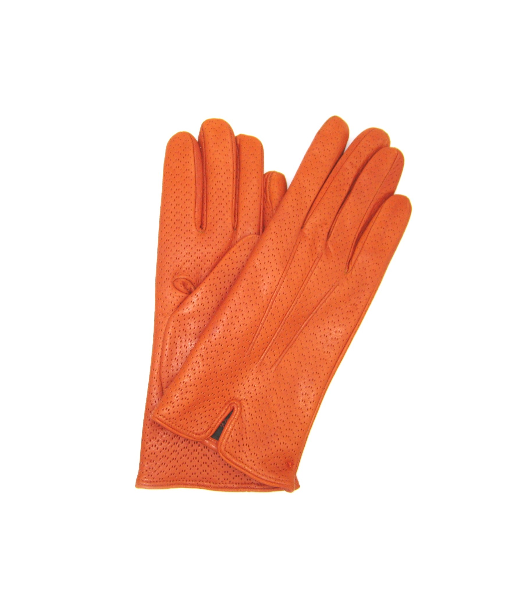 Оранжевые перчатки Nappa с подкладкой из кашемира