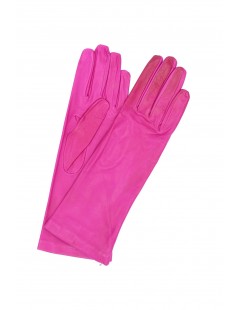 Nappa leather gloves 4bt Silk lined Fuchsia Sermoneta Gloves