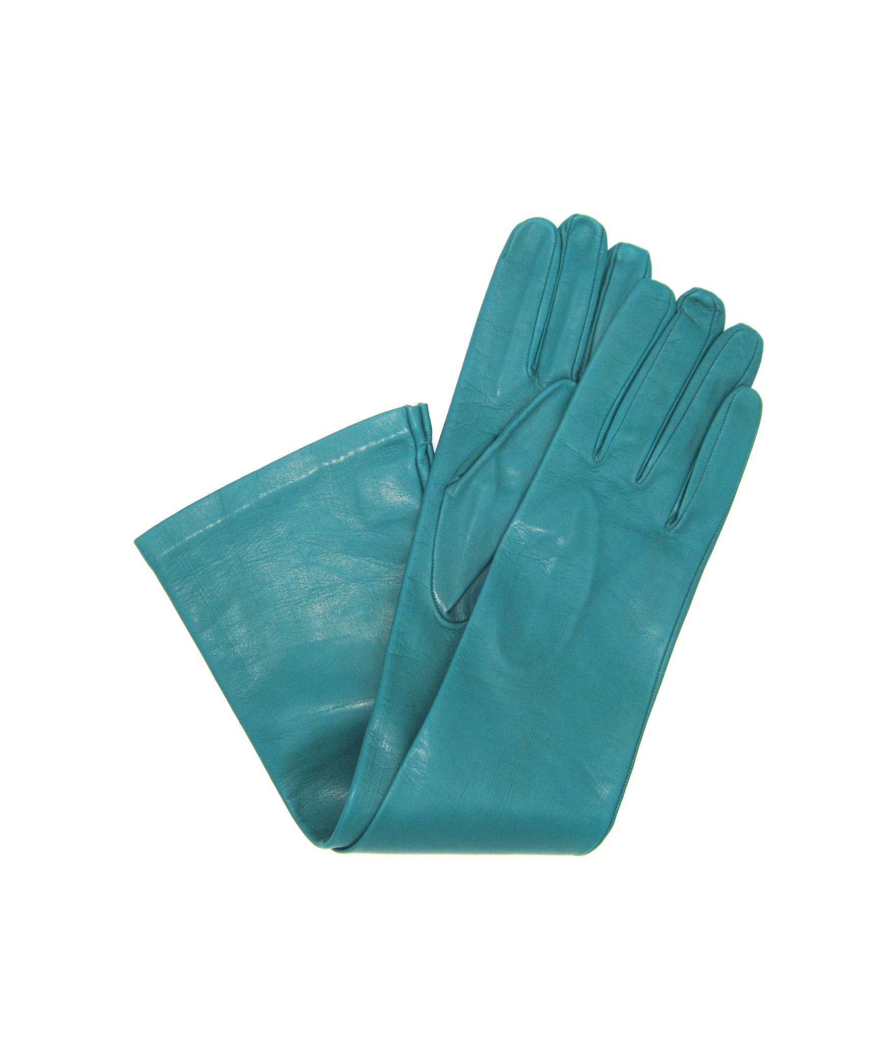 Nappa leather gloves 10bt silk lined Petrolium