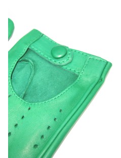Driver gloves made of nappa leather Emerald Green