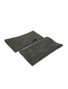 Manicotto  in Nappa 2bt foderato seta Nero