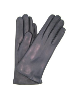 Nappa leder Handschuhe gefüttert Kaschmir   Navy
