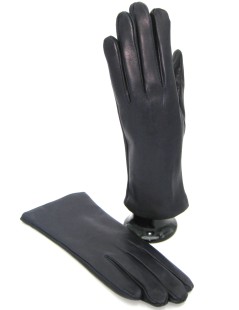 Nappa leder Handschuhe gefüttert Kaschmir   Navy