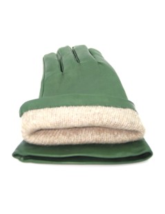 Nappa leather gloves  Cashmere lined   Dark Green