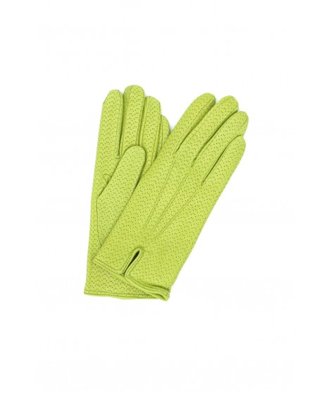 Woman Easy Going Nappa leather gloves cashmere lined Pistachio