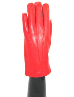 Nappaleder handschuhe  Seide gefütterter   Rot