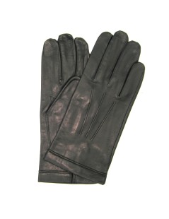 Черная перчатка из кожи наппа с шелковой подкладкой