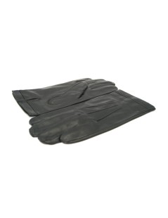 Черная перчатка из кожи наппа с шелковой подкладкой