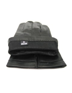 Nappa leather gloves Silk lined   Black