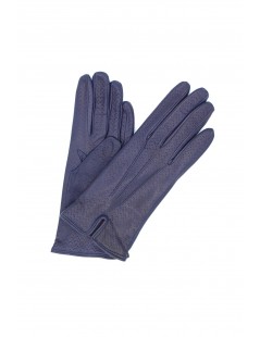 Nappa leather gloves cashmere lined Ink Blue Sermoneta Gloves