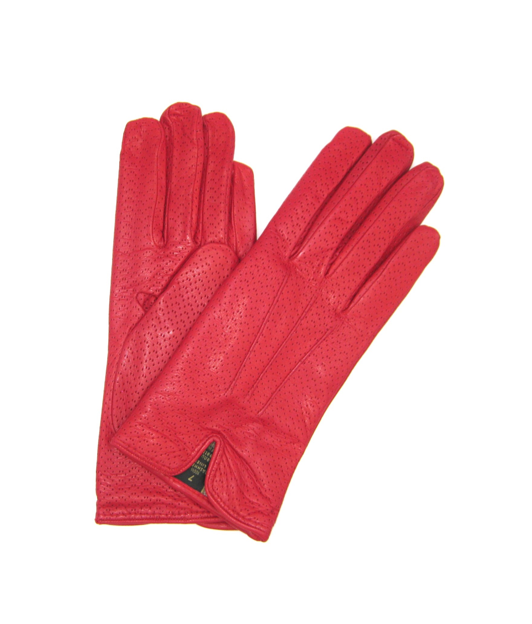 Красные перчатки Nappa с подкладкой из кашемира
