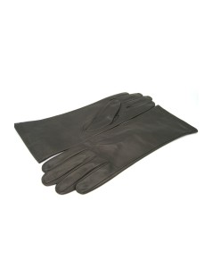 Nappa leather gloves 4bt Silk lined    Dark Brown