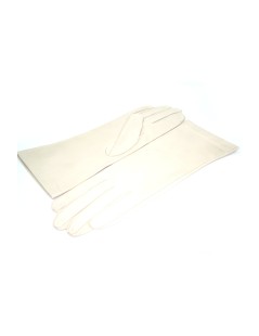 Nappa leather gloves 4bt  Silk lined  Cream