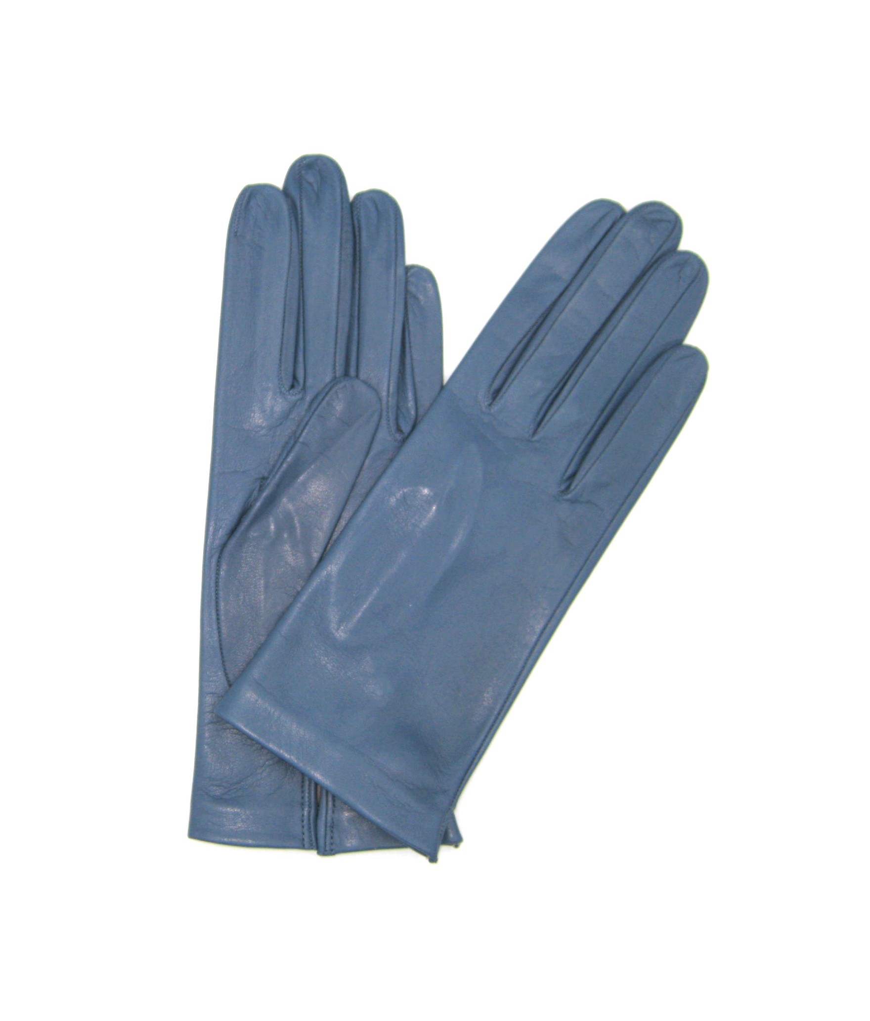 Nappa leather gloves Silk lined   Denim