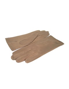 Перчатка наппа с подкладкой из грязевого шелка