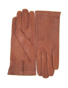 Nappa leather gloves unlined   Cognac