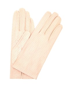 Nappa leather gloves unlined  Nude