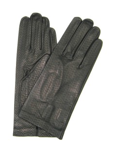 Черная перчатка из кожи наппа без подкладки