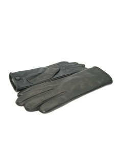 Nappaleder handschuhe Touch Screen mit knopf gefüttert Kaschmir   Schwarz