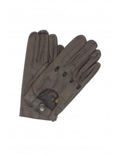 мужчина Driver Driving gloves in Nappa leather Dark Brown