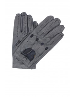 Uomo Driver Driving gloves in Nappa leather Grey Sermoneta