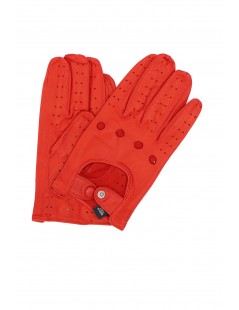 Uomo Driver Autofahrer handschuhe aus Nappaleder Rot Sermoneta