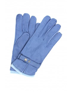 Uomo Fashion Nappa leather gloves cashmere lined with strap