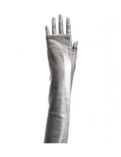 Damen Fashion Nappa-Handschuhe mit unbedeckten fingerns 10bt