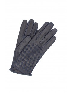 Woman Fashion Nappa leather gloves 2bt,cashmere lined with