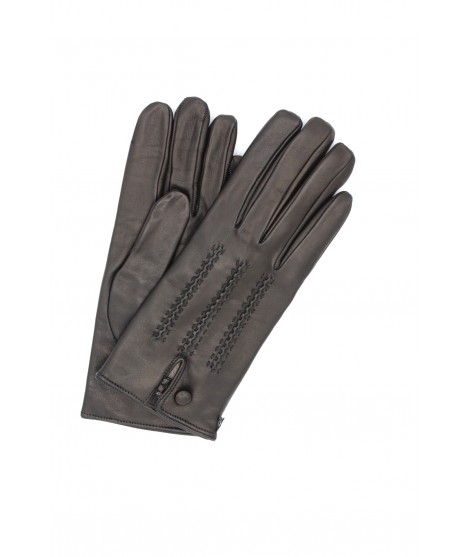 женщина Fashion Nappa leather gloves cashmere lined with button