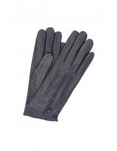 женщина Fashion Nappa leather gloves cashmere lined with button