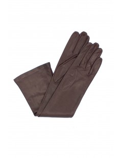 женщина Fashion Nappa leather gloves 10bt silk lined Bordeaux